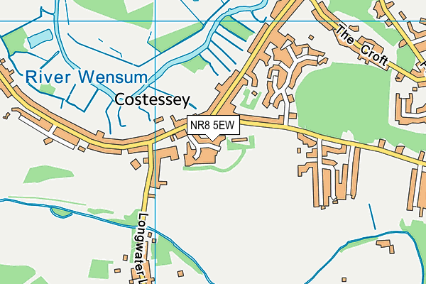 NR8 5EW map - OS VectorMap District (Ordnance Survey)