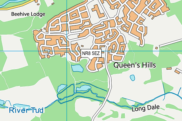 NR8 5EZ map - OS VectorMap District (Ordnance Survey)