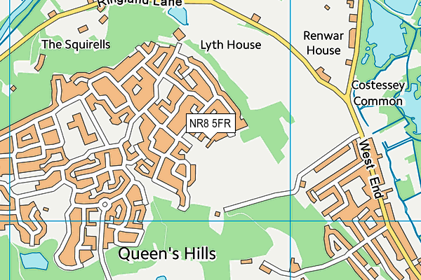 NR8 5FR map - OS VectorMap District (Ordnance Survey)