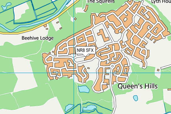 NR8 5FX map - OS VectorMap District (Ordnance Survey)