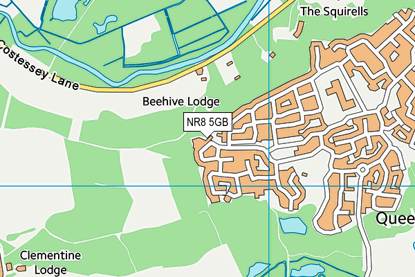NR8 5GB map - OS VectorMap District (Ordnance Survey)