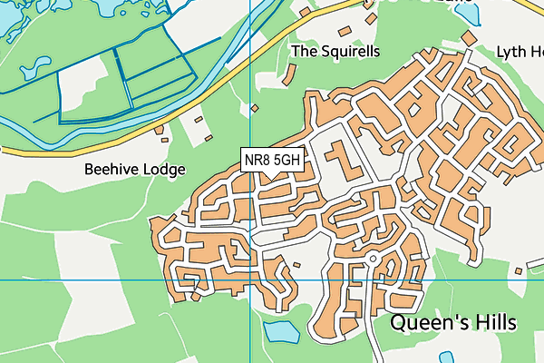 NR8 5GH map - OS VectorMap District (Ordnance Survey)