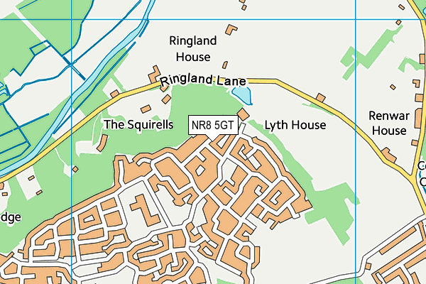 NR8 5GT map - OS VectorMap District (Ordnance Survey)