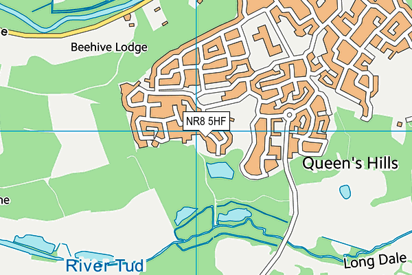 NR8 5HF map - OS VectorMap District (Ordnance Survey)