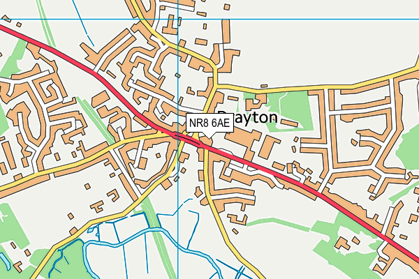 NR8 6AE map - OS VectorMap District (Ordnance Survey)