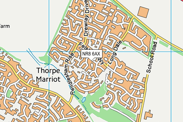 NR8 6AX map - OS VectorMap District (Ordnance Survey)