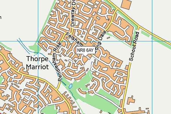 NR8 6AY map - OS VectorMap District (Ordnance Survey)
