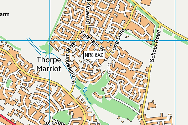 NR8 6AZ map - OS VectorMap District (Ordnance Survey)