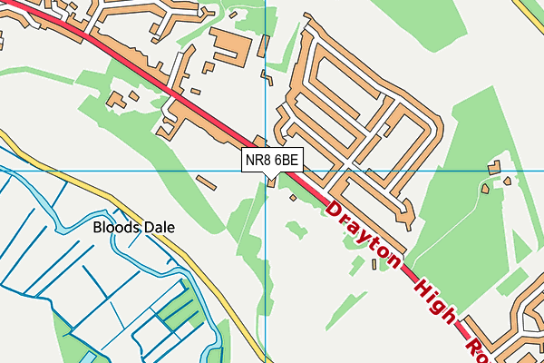 NR8 6BE map - OS VectorMap District (Ordnance Survey)