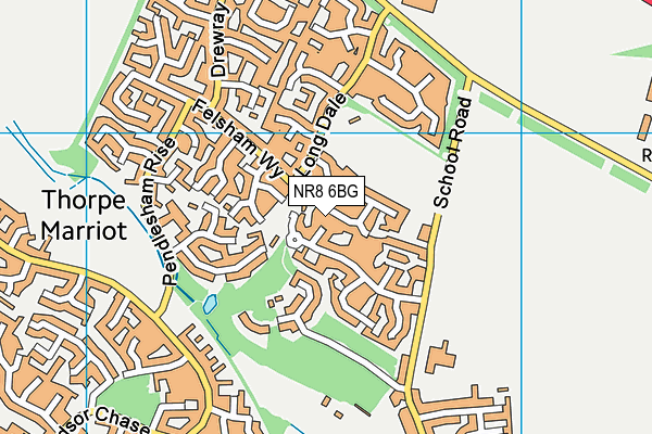 NR8 6BG map - OS VectorMap District (Ordnance Survey)