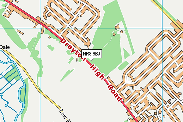 NR8 6BJ map - OS VectorMap District (Ordnance Survey)