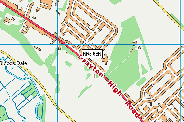 NR8 6BN map - OS VectorMap District (Ordnance Survey)