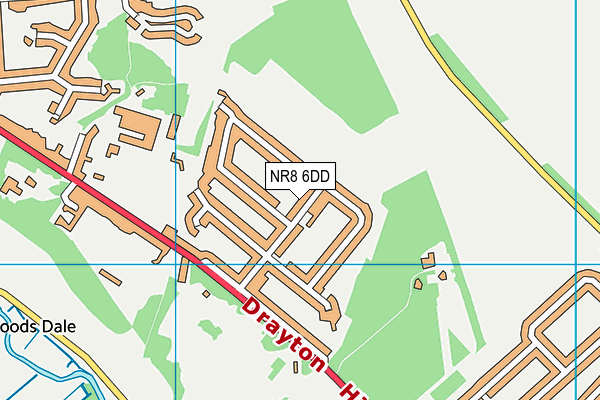 NR8 6DD map - OS VectorMap District (Ordnance Survey)