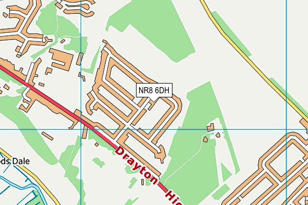 NR8 6DH map - OS VectorMap District (Ordnance Survey)