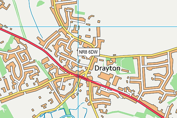 NR8 6DW map - OS VectorMap District (Ordnance Survey)
