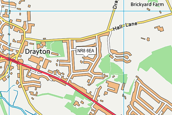 NR8 6EA map - OS VectorMap District (Ordnance Survey)