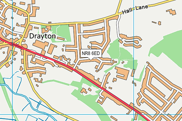 NR8 6ED map - OS VectorMap District (Ordnance Survey)