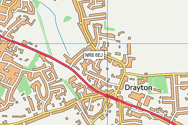 NR8 6EJ map - OS VectorMap District (Ordnance Survey)
