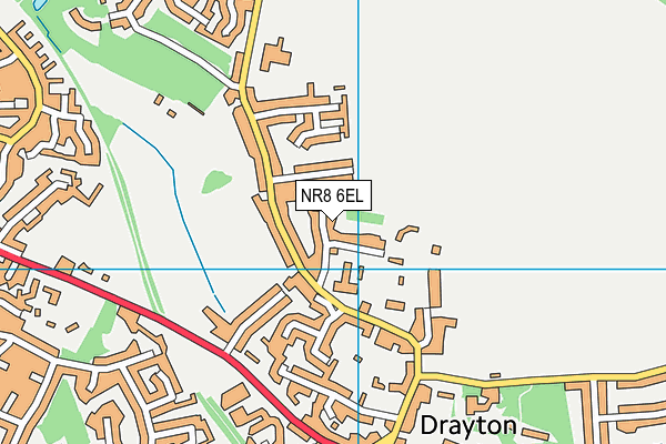 NR8 6EL map - OS VectorMap District (Ordnance Survey)