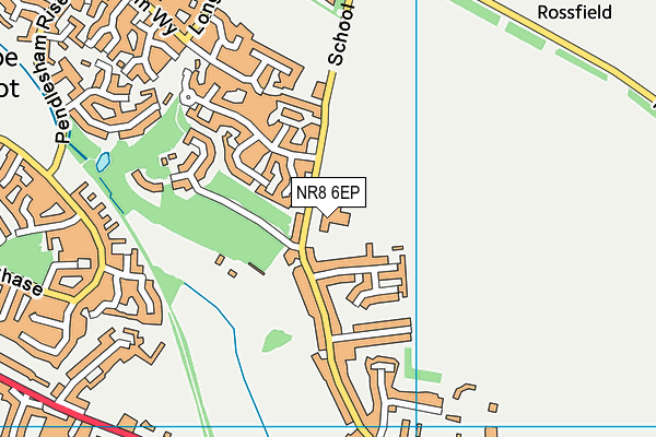 Drayton Community Infant School map (NR8 6EP) - OS VectorMap District (Ordnance Survey)