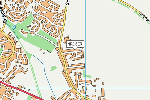 NR8 6ER map - OS VectorMap District (Ordnance Survey)