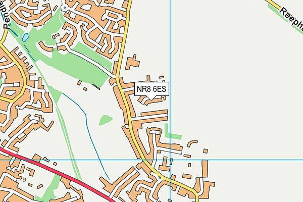 NR8 6ES map - OS VectorMap District (Ordnance Survey)