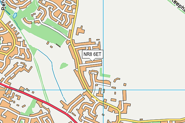 NR8 6ET map - OS VectorMap District (Ordnance Survey)