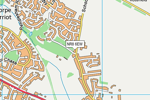 NR8 6EW map - OS VectorMap District (Ordnance Survey)