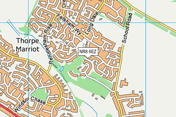 NR8 6EZ map - OS VectorMap District (Ordnance Survey)