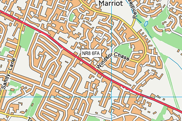 NR8 6FA map - OS VectorMap District (Ordnance Survey)