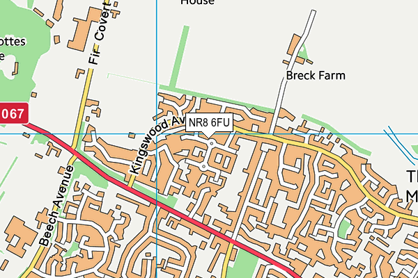 NR8 6FU map - OS VectorMap District (Ordnance Survey)