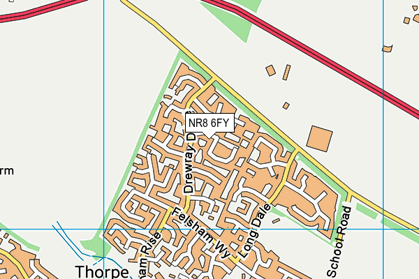 NR8 6FY map - OS VectorMap District (Ordnance Survey)