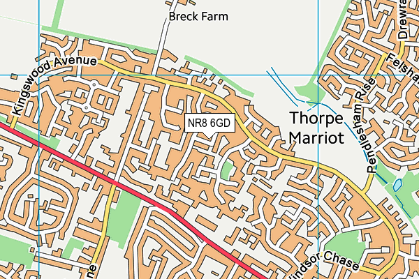 NR8 6GD map - OS VectorMap District (Ordnance Survey)