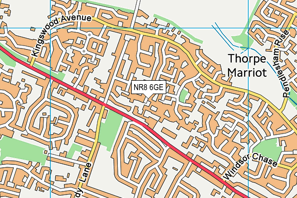 NR8 6GE map - OS VectorMap District (Ordnance Survey)