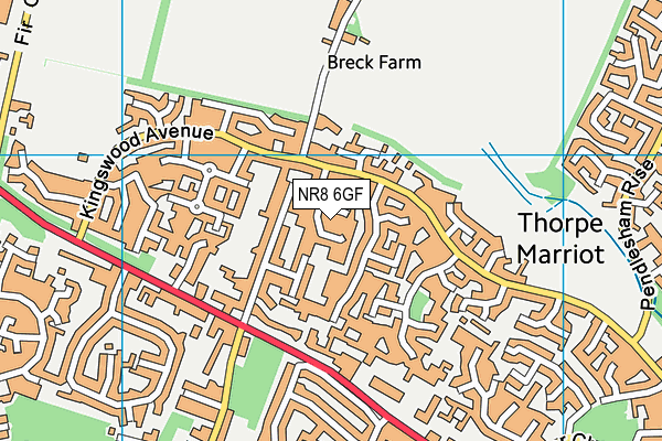 Map of WILL'S NORFOLK LAWNS LIMITED at district scale