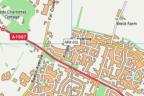 NR8 6GL map - OS VectorMap District (Ordnance Survey)