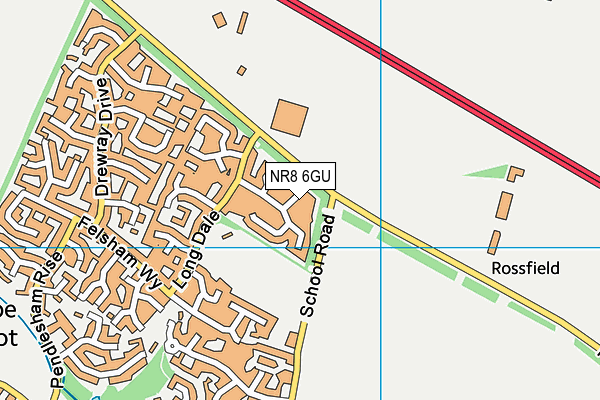 NR8 6GU map - OS VectorMap District (Ordnance Survey)
