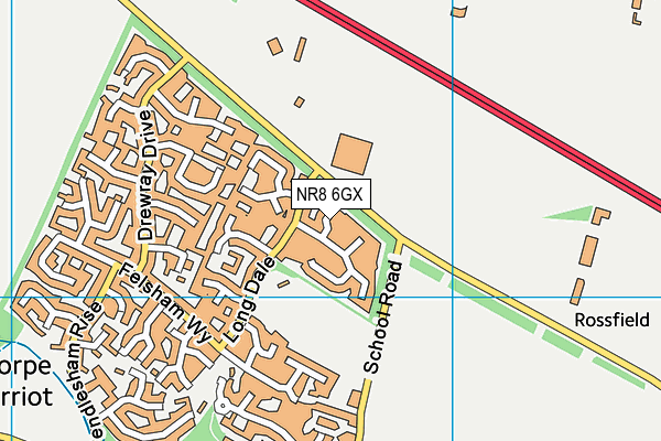 NR8 6GX map - OS VectorMap District (Ordnance Survey)