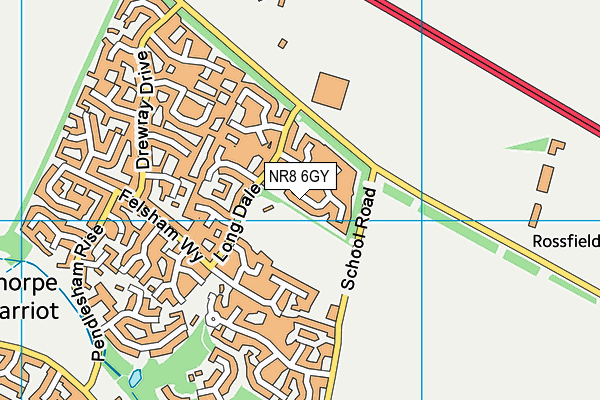 Longdale map (NR8 6GY) - OS VectorMap District (Ordnance Survey)