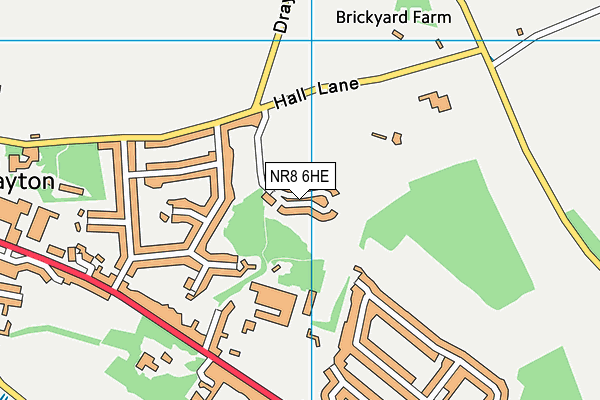 NR8 6HE map - OS VectorMap District (Ordnance Survey)
