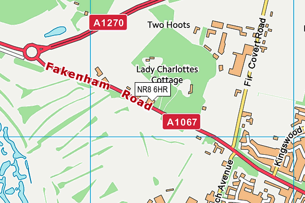 NR8 6HR map - OS VectorMap District (Ordnance Survey)