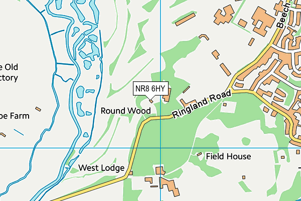 NR8 6HY map - OS VectorMap District (Ordnance Survey)