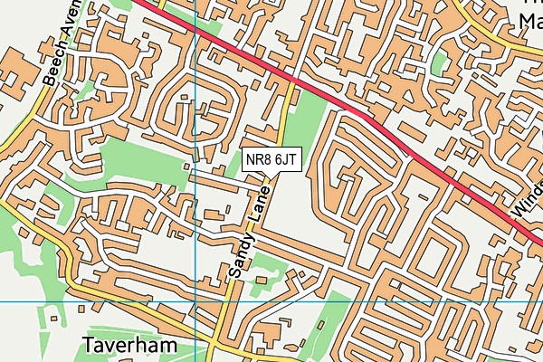 NR8 6JT map - OS VectorMap District (Ordnance Survey)