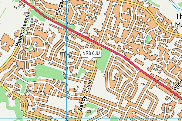 NR8 6JU map - OS VectorMap District (Ordnance Survey)