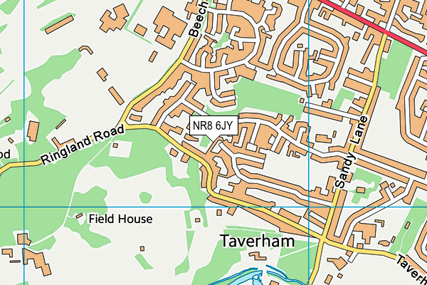 NR8 6JY map - OS VectorMap District (Ordnance Survey)