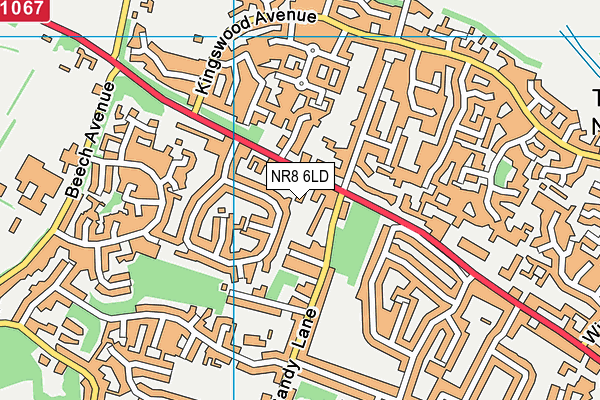 NR8 6LD map - OS VectorMap District (Ordnance Survey)