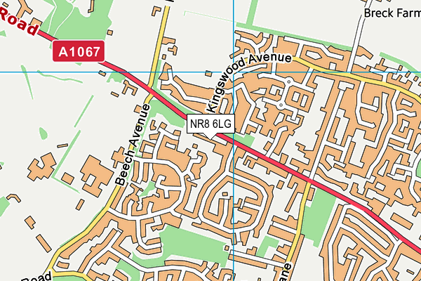 NR8 6LG map - OS VectorMap District (Ordnance Survey)