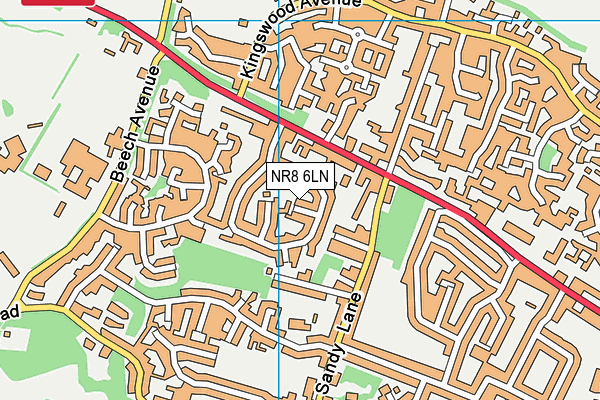 NR8 6LN map - OS VectorMap District (Ordnance Survey)
