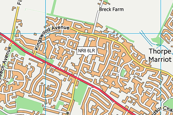 NR8 6LR map - OS VectorMap District (Ordnance Survey)