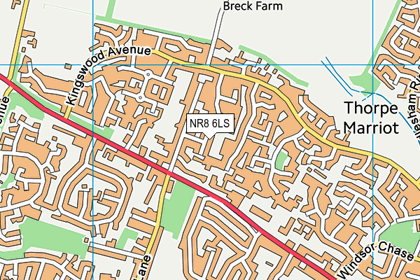 NR8 6LS map - OS VectorMap District (Ordnance Survey)